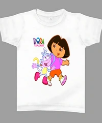 Girls Tshirt  - White, 4-5