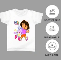 Girls Tshirt  - White, 4-5