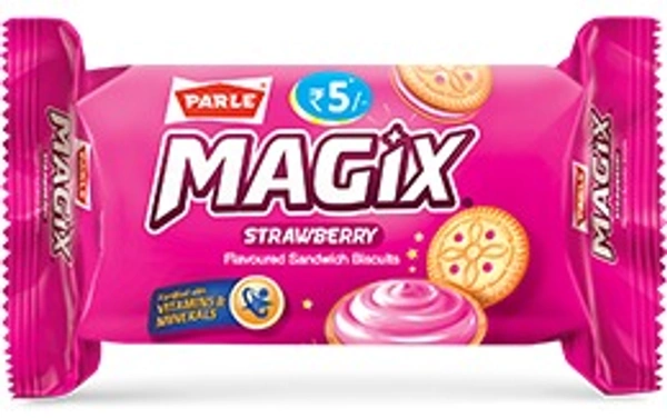 Parle Magix Strawberry Biscuits 5 mrp
