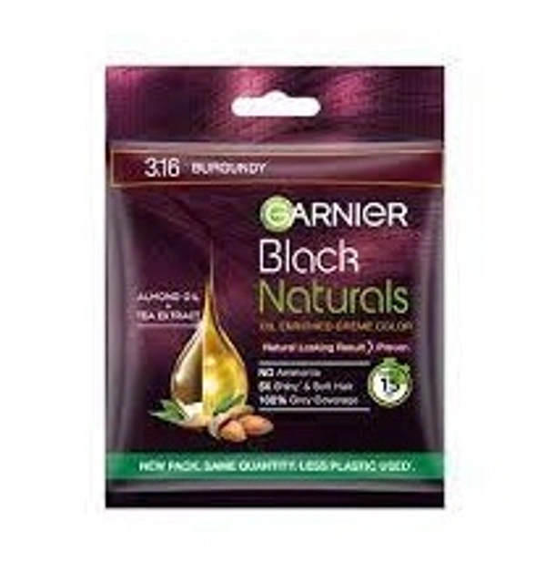 Garnier Black Natural Hair Oil 3.16 Burgundy (Easy) 