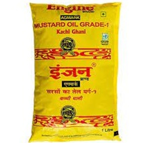 Engine Mustard Oil Pouch 1 Ltr