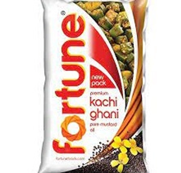Fortune Premium Kachi Ghani Pure Mustard Oil 1 Ltr 