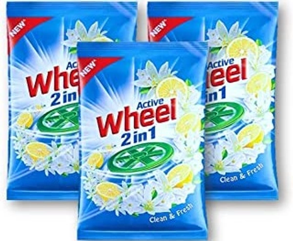 Wheel Active 2 In 1 Detergent Powder 1 kg ( Pack Of 3 )