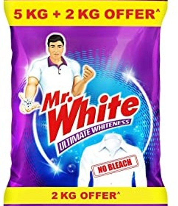 MR White Detergent Powder 5 kg 2 kg Free