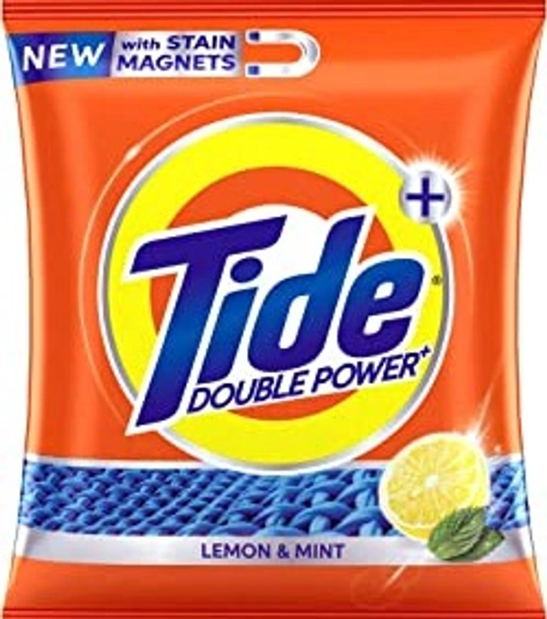 Tide Plus Detergent Washing Powder With Extra Power Lemon And Mint Pack 500 gm