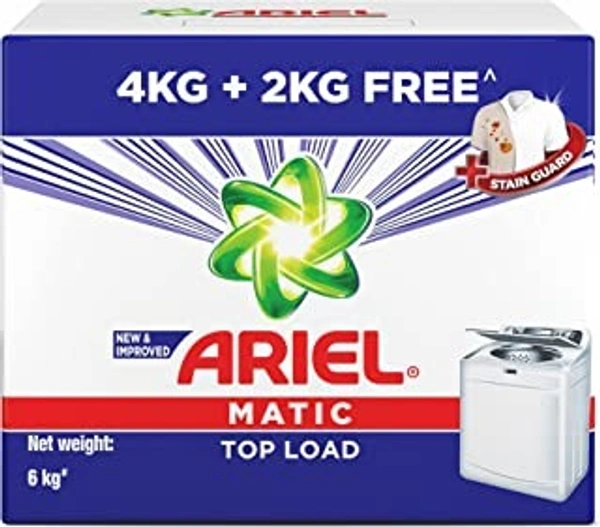 Ariel Matic Top Load Detergent Washing Powder 4 kg + 2kg Free