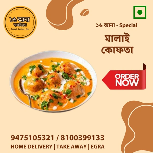 Veg মালাই কোফতা (Malai Kofta) - 250ML