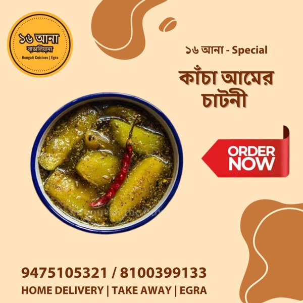 Veg কাঁচা আমের চাটনী (Kancha Aamer Chatney)
