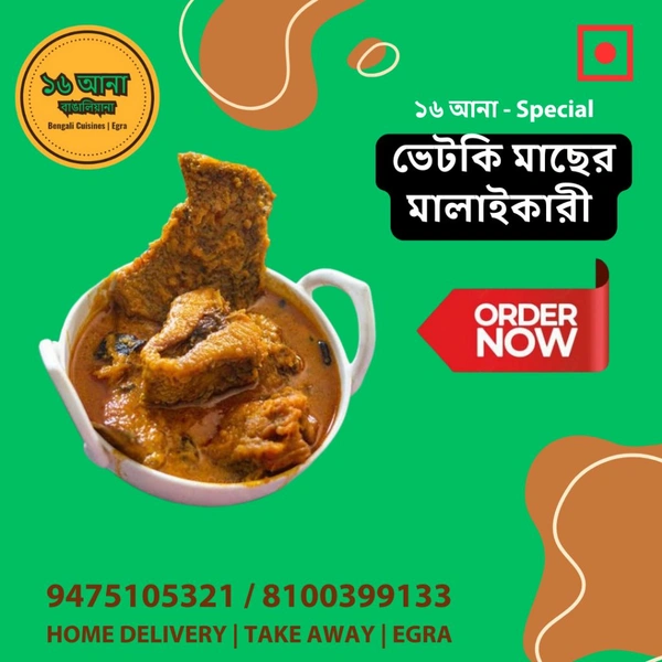 Non Veg ভেটকি মাছের মালাইকারী (Vetki Macher Malaicurry)