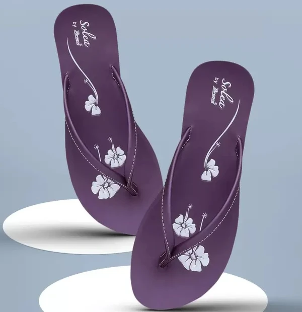 PU7950L Flip Flops  (Purple 8)