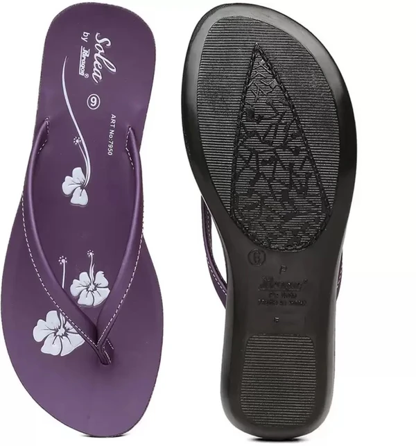 PU7950L Flip Flops  (Purple 8)