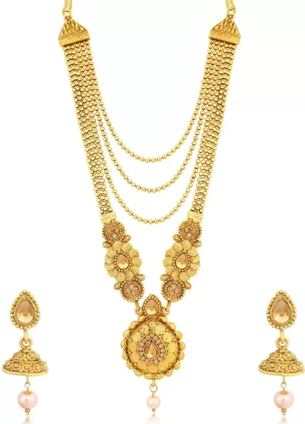 Alloy Gold-plated Jewel Set  (Gold)