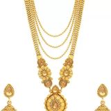 Alloy Gold-plated Jewel Set  (Gold)