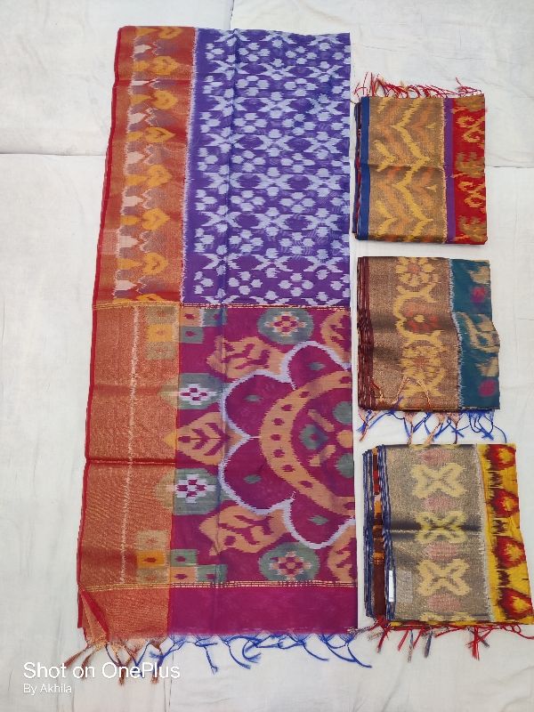 Assamese Pure Silk Zari Woven Mix Poly Pat Mekhela Sador