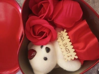 Heart Love Pack With Taddy Bear - Red, 15 Cm