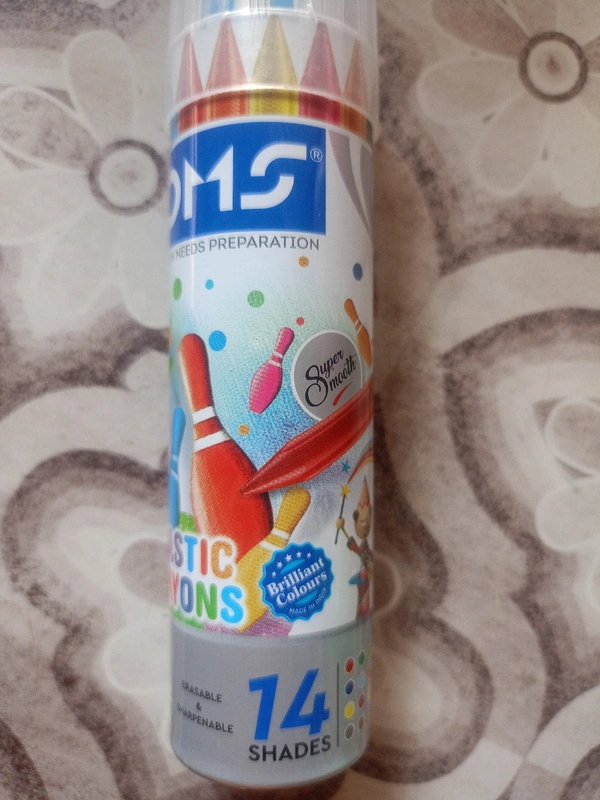 Doms Plastic Crayons Colour  - multi colour