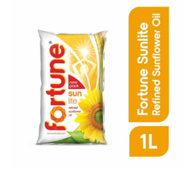 FORTUNE SUNFLOWER OIL POUCH - 1L