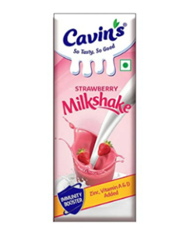 CAVINS  MILK SHAKE STRAWBERRY  - 180 ML