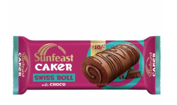 SUNFEAST CAKER SWISSROLL CHOCO - 28 GM