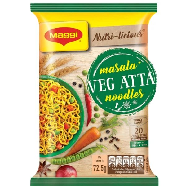 NESTLE MAGGI  VEG ATTA NOODLES - 72.5 GM