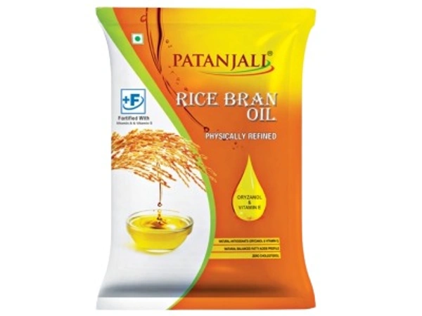 PATANJALI RICE BRANE OIL POUCE - 1L