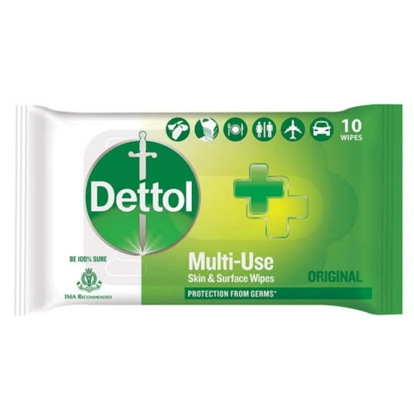 DETTOL  ORIGINAL S&S WIPES - 10W