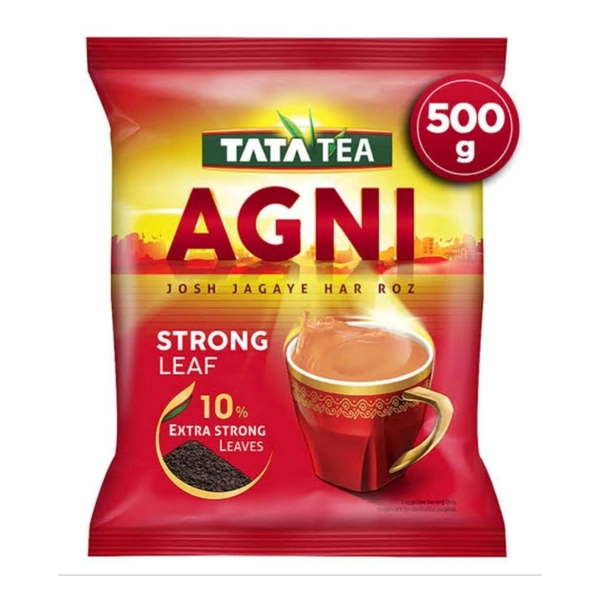 TATA  TEA AGNI STRONG LEAF - 500 GM