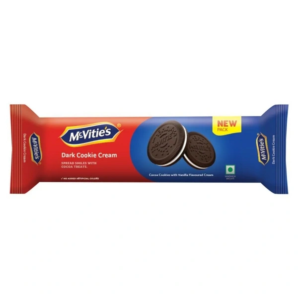 MCVITIES DARK COOKIES CREAM VANILLA - Rs.30
