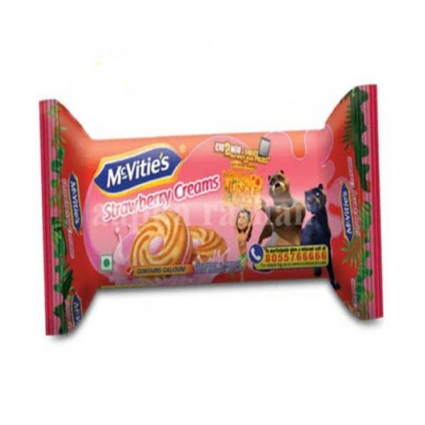 MCVITIES DARK COOKIES CREAM STRAWBERRY - Rs.10