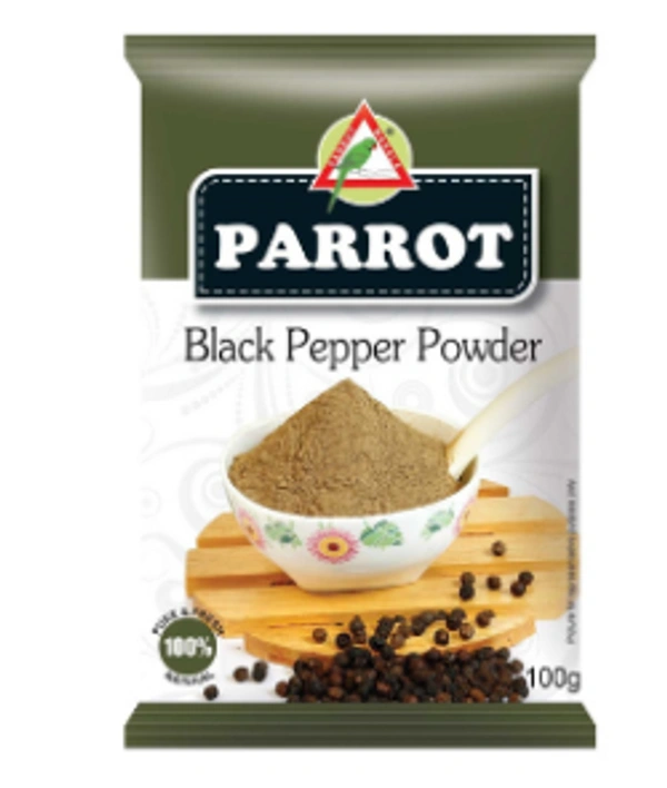 PARROT BLACK PEPPER POWDER (काली मिर्च पाउडर) - 50 GM