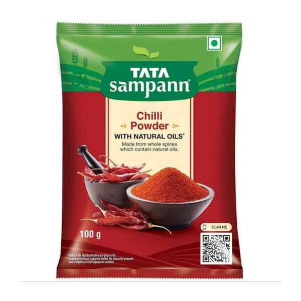TATA SAMPANN  CHILLI POWDER (मिर्च पाउडर) - 100 GM