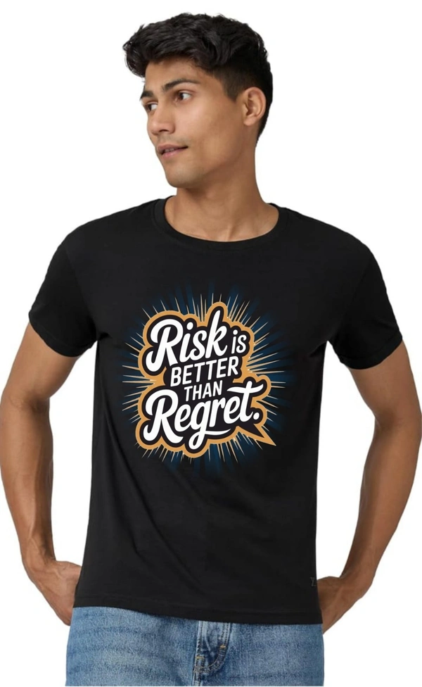 man's super combed cotton regular fit round neck half sleeves tshirt, 100% bio wash - L