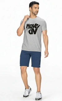 man's super combed cotton regular fit round neck half sleeves tshirt, 100% bio wash - XL