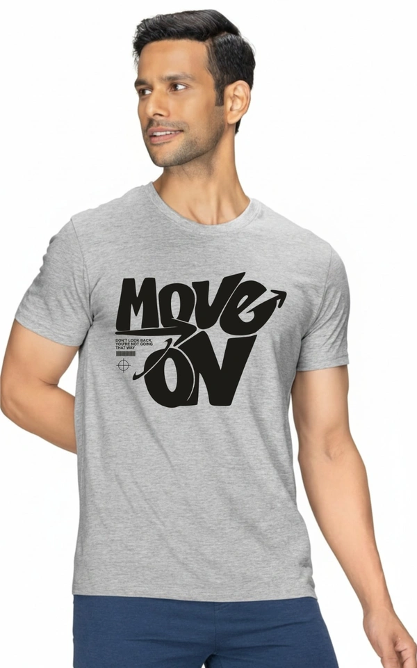 man's super combed cotton regular fit round neck half sleeves tshirt, 100% bio wash - XL