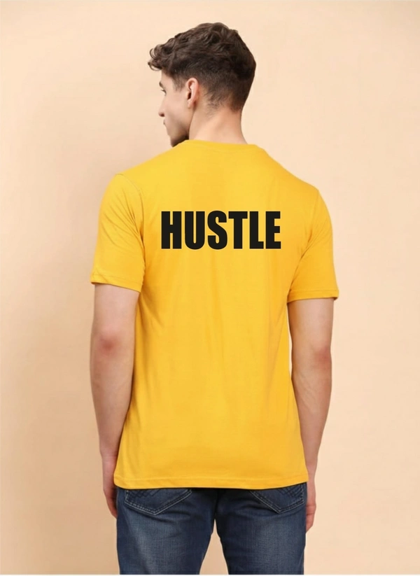 man's super combed cotton regular fit round neck half sleeves tshirt, 100% bio wash - S