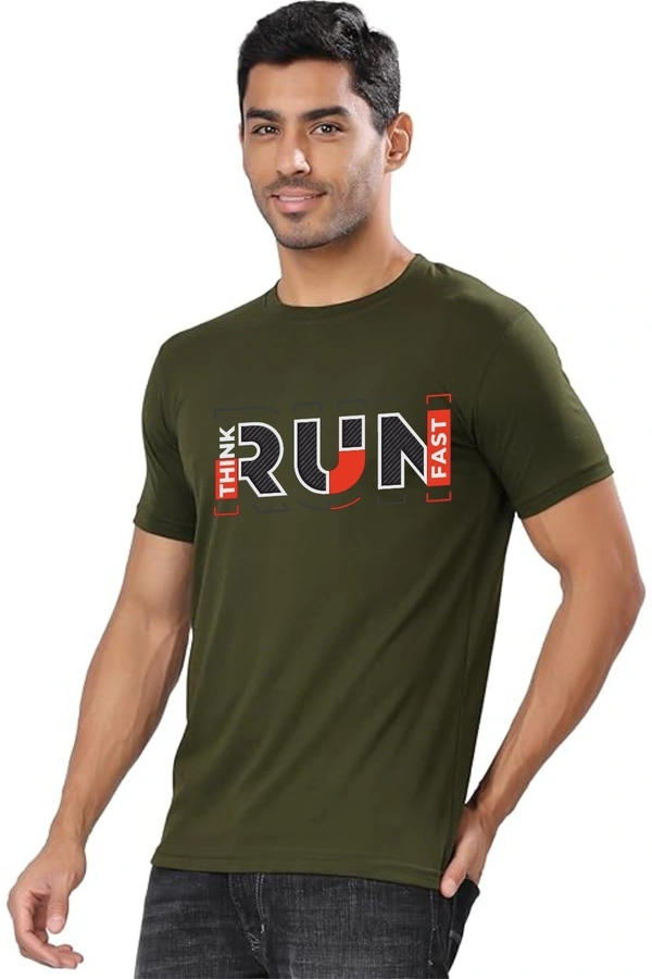 man's super combed cotton regular fit round neck half sleeves tshirt, 100% bio wash - XL