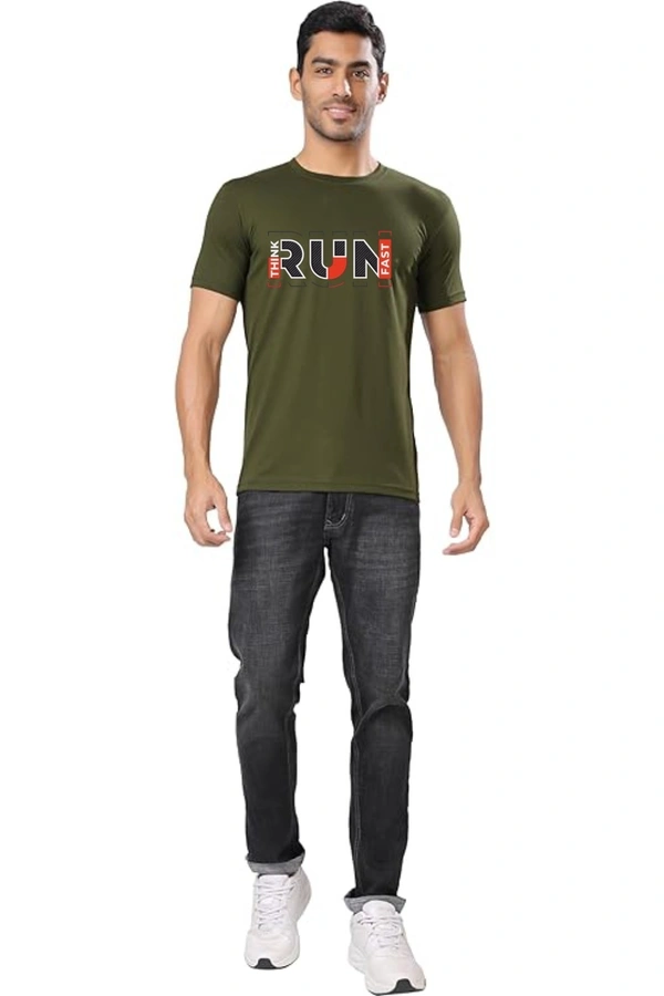 man's super combed cotton regular fit round neck half sleeves tshirt, 100% bio wash - XL