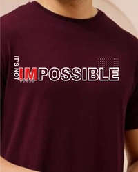 man's super combed cotton regular fit round neck half sleeves tshirt, 100% bio wash - L