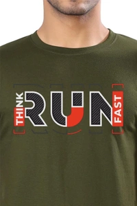 man's super combed cotton regular fit round neck half sleeves tshirt, 100% bio wash - XL