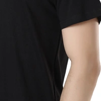 Bio Wash Regular Fit Casual 180 Gsm Premium Cotton Plain Black T-Shirt - S