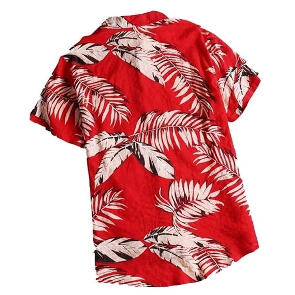 Red Beachwear Shirt - Medium