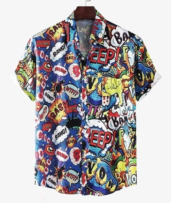 Graffiti Printed Shirt - Medium