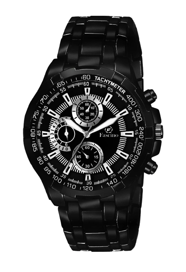 Lorenz Black Men's Watch - Free Size