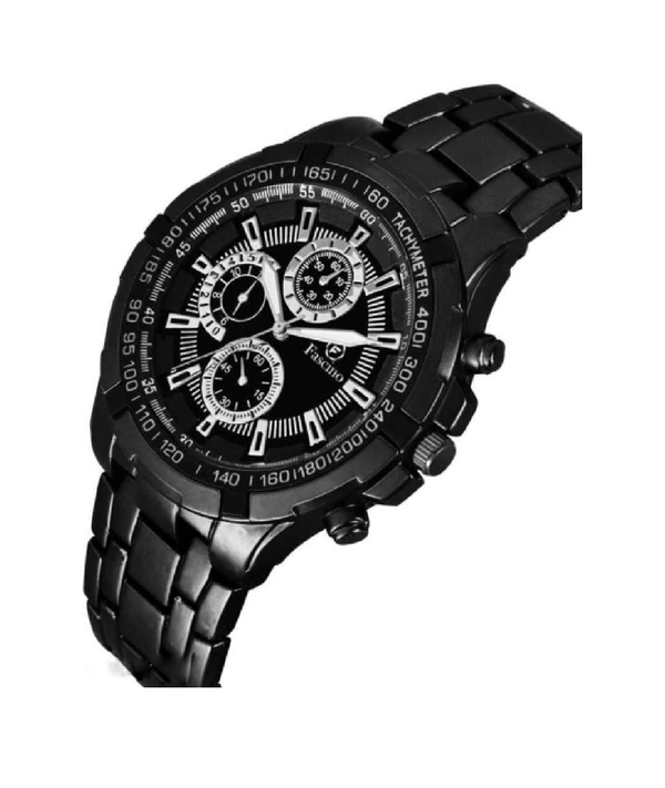 Lorenz Black Men's Watch - Free Size