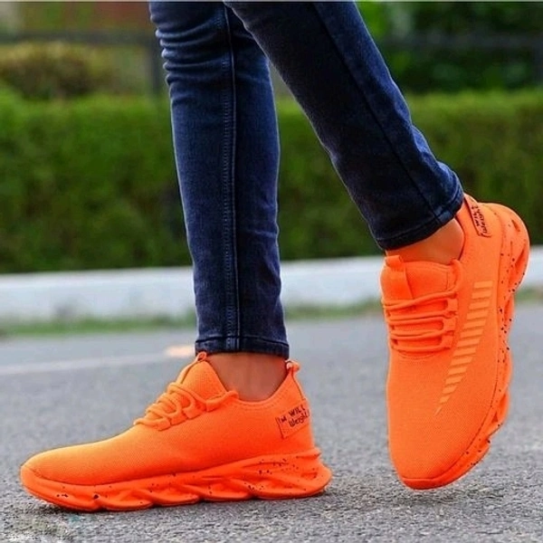 Galaxy Sole Shoes ( Flurocent Orange) - 10