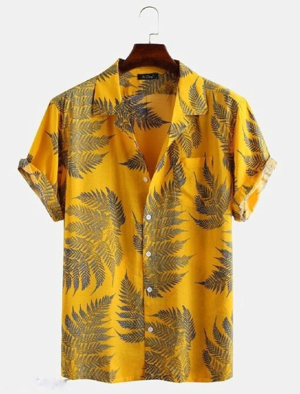 Premium Beachwear Shirt (Yellow) - Medium