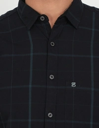 Green Checkered Casual Shirt - XXL