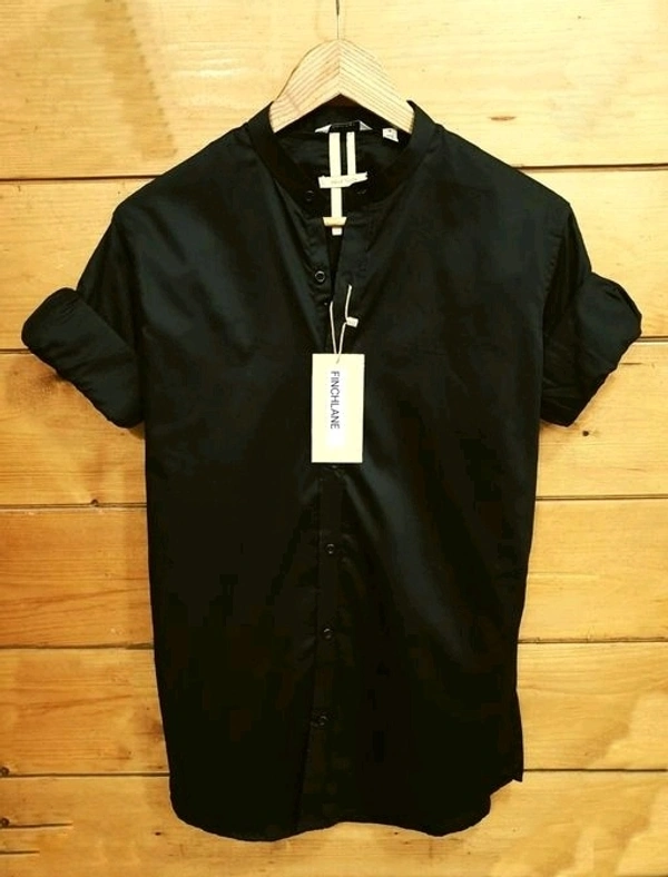 Finchlane™ Plain Black Shirt - Medium
