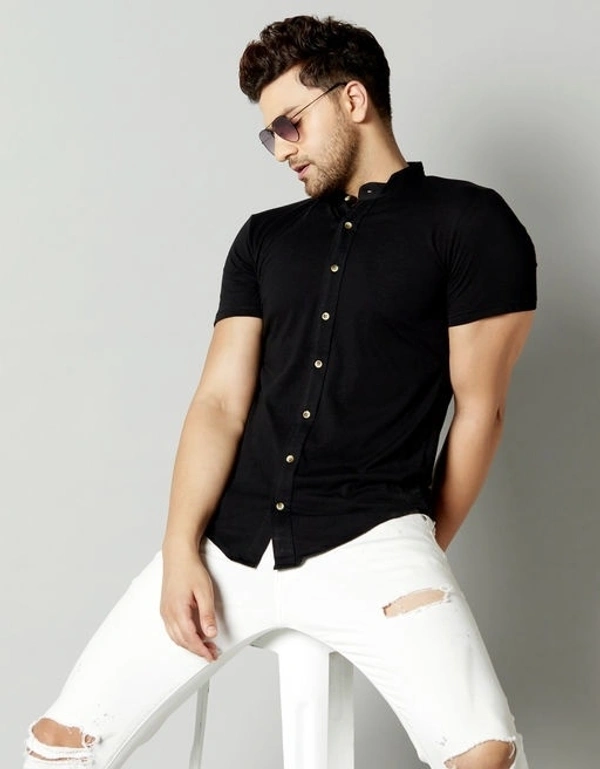 Graceful Black Shirt - Large