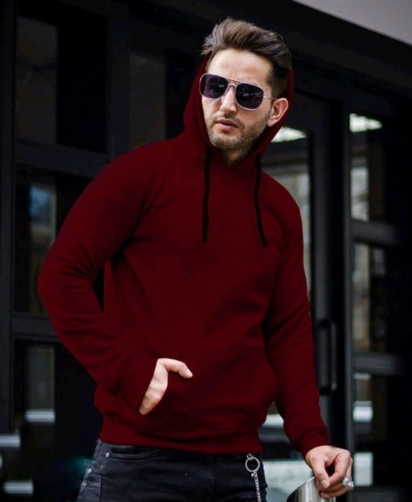 Premium Matt Red Hoodie - Medium